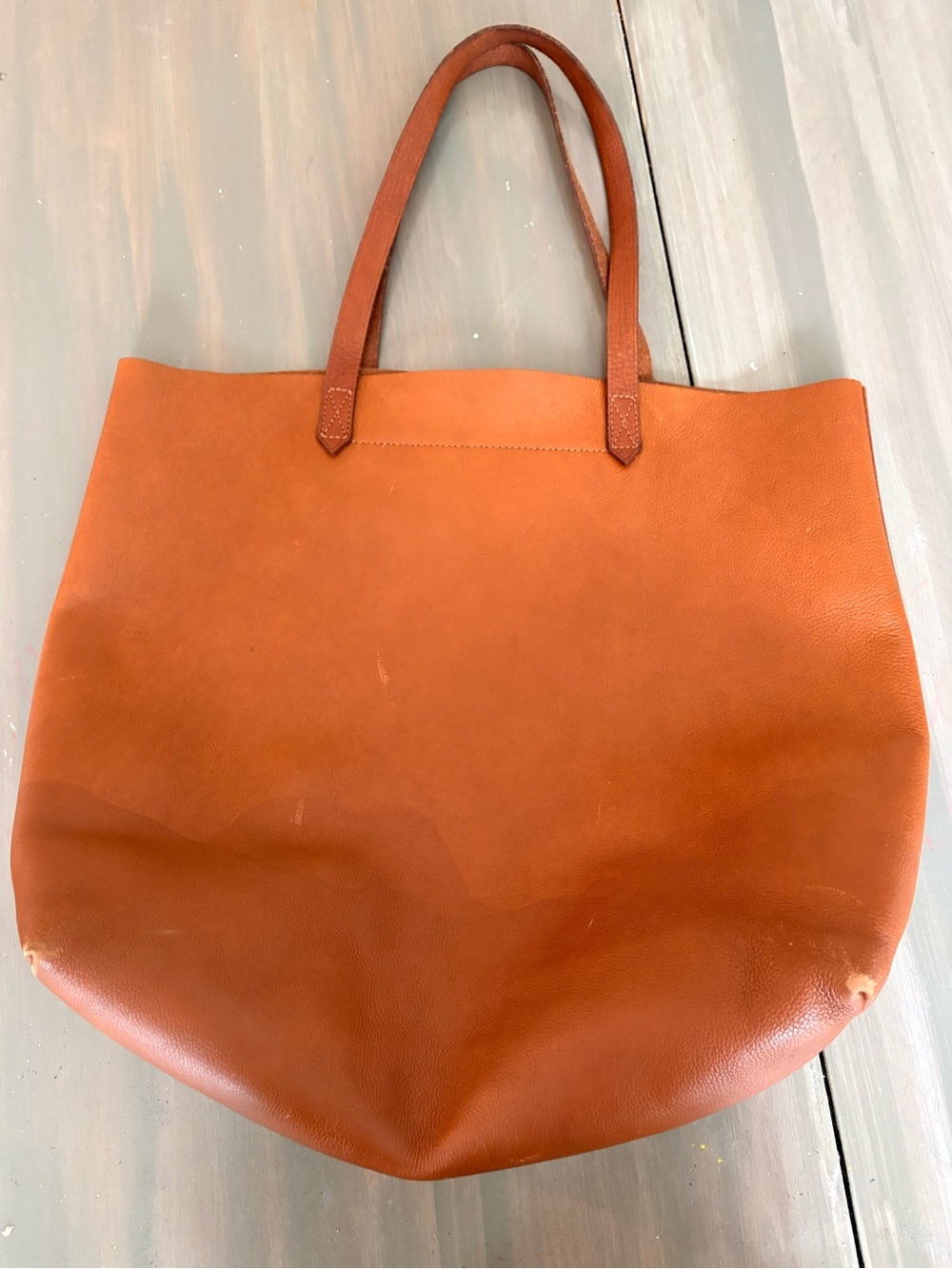 Madewell transport tote in saddle